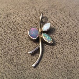 Sterling silver and genuine Moonstone pendant